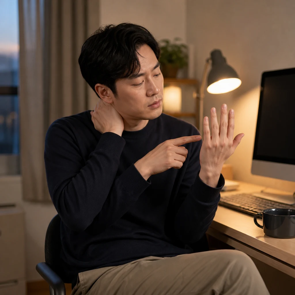 새끼손가락도 저리면 손목터널보다 목디스크에 가까운가요? 1